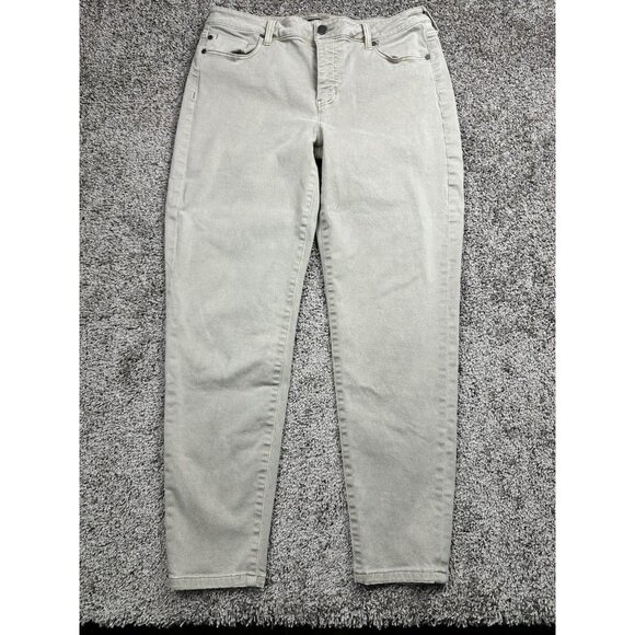 Liverpool Jeans Women’s 12/31 Gray Relaxed Ankle Skinny Mid‎ Rise Stretch Denim - Picture 1 of 13